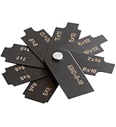 RIVERWELD Eight-Piece Weld Set Inspection Welding Gauge Black Color