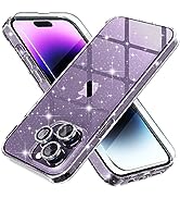 Choiche Compatible for iPhone 14 Pro Max Case Cute, Women Clear Glitter Bling Sparkly Case, [3 x ...
