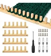 Irosiy 52" Loom for Chunky Blanket, Wooden Hand Knitting Loom for Chunky Yarn, Adjustable Size, N...