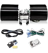 GFK-160 GFK-160A Fireplace Blower Fan Kit for Heat N Glo, Quadra Fire, Hearth and Home, GTI, Supe...