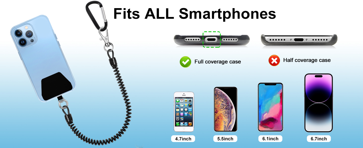 Spring phone leash