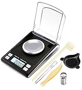 Fuzion Milligram Scale 50/0.001g, Mg Scale with 20g Cal Weight, Micro Scale, Powder Scale for Pow...