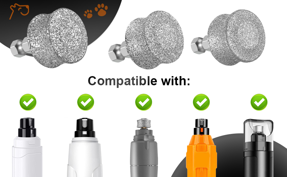 dog nail grinder replacement heads