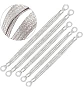 Taiss 5PCS Vehicle Grounding Straps,2pcs 13" x 1/2" and 3pcs 10"x 1/2" Ground Strap Automotive,Br...