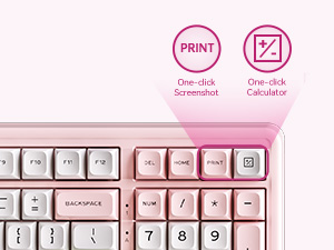 Pink mechanical keyboard
