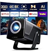 X7 2000 ANSI Smart Projector, 4K/8K Input Support, Native 1080P, 125% sRGB | 20W HiFi Speakers Pr...