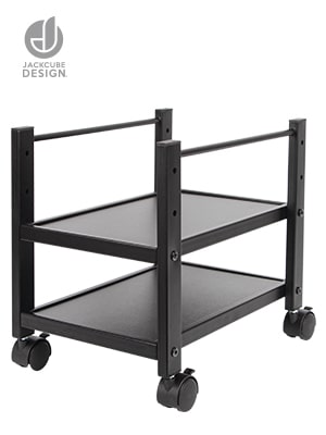 black CPU display cart stand