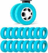 16 Pcs Upgrade Luggage Wheel Covers,Silicone Luggage Wheel Cover, 2-2.4-inch Carry-On Suitcases O...