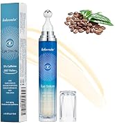 MIESCHER 5% Caffeine Eye Serum with 360° Eye Massage Roller Eye Serum for Dark Circles & Relieve ...