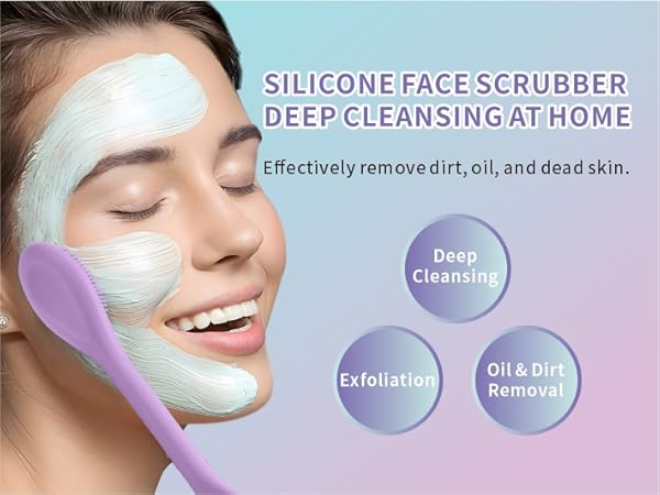 Blackhead Remover Tool,Silicone Face Scrubber