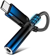 3.5mm Audio Adapter for Samsung Galaxy S25 S24 A17 A16,USB C to 3.5 mm Headphone Adapter for iPad...