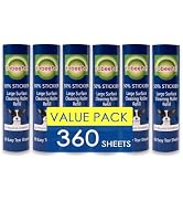 Large Surface Roller Refill for Scotch-Brite 50% Stickier Lint Roller, Works Great On Pet Hair (6...