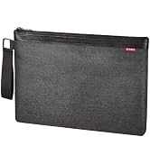 ECHSRT File Folder Document Organizer for Travel, Document Bag Zipper Pouch for Men & Women Black