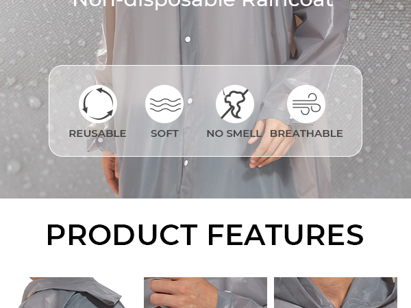 rain ponchos for adults reusable