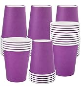 Fedmut 50 Pack 8 Oz Disposable Coffee Paper Cups, Drinking Cups,Hot Beverage Paper Cups,Party Cup...