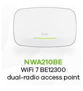 Zyxel WiFi 7 BE12300 Wireless Dual-Radio Access Point | 2 x 2.5G Ethernet | PoE+ or USB Type C Po...