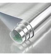 BAYYA Extra Wide Stainless Steel Contact Paper for Appliances 48"x157" Stainless Steel Vinyl Wrap...