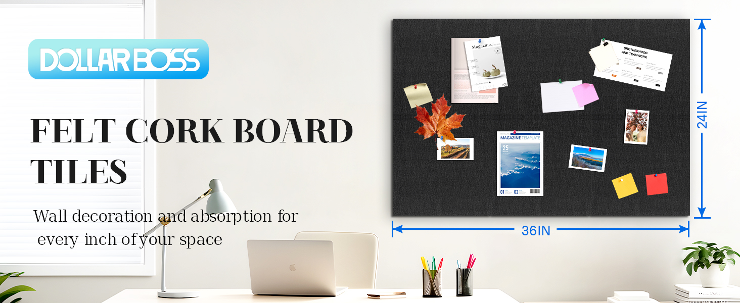 felt board tiles corkboard for wall