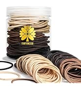 KANPRINCESS Hair Ties for Thick, Thin Hair - Elastic Ponytail Holders, No Damage Hair Bands for W...