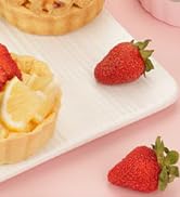 LIFVCNT 6 Pcs 3.6 Inch Mini Tart Pan Depth 1 Inch with Removable Bottom NonStick Tin and Tart Tam...
