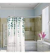 Artiwell L Shaped Shower Curtain Rod, Bathroom Bathtub Corner Shower Curtain Rod with Ceiling Sup...