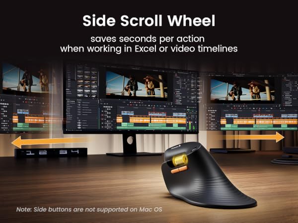 Ergonomic Bluetooth Mouse for Large Hands