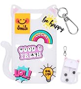 FunisFun Glitter Silicone Holder Case Compatible with Hand Sanitizer Spray 1 Fl. OZ., Cat-shaped ...