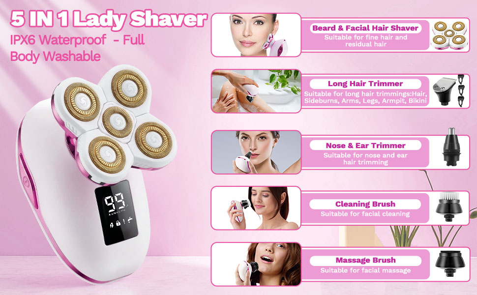 Electric Razors for Women Purple