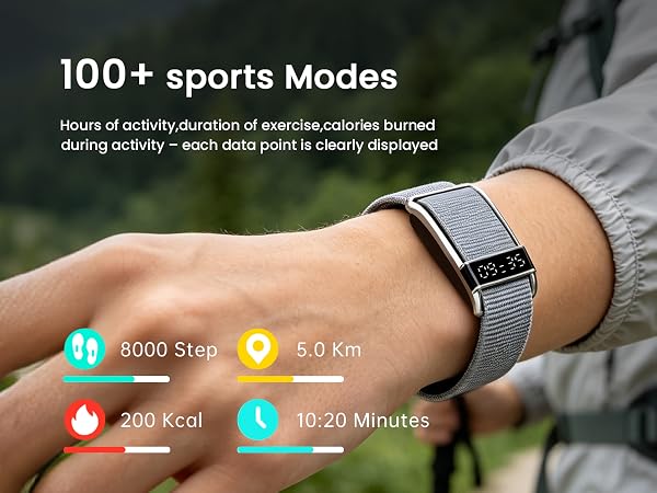 100+ Sports Modes Fitness Tracker