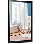 SUPER DEAL 24x36 Inch Rectangular Wall Mirror for Bathroom with Peaked Corner, Bathroom Entryways...