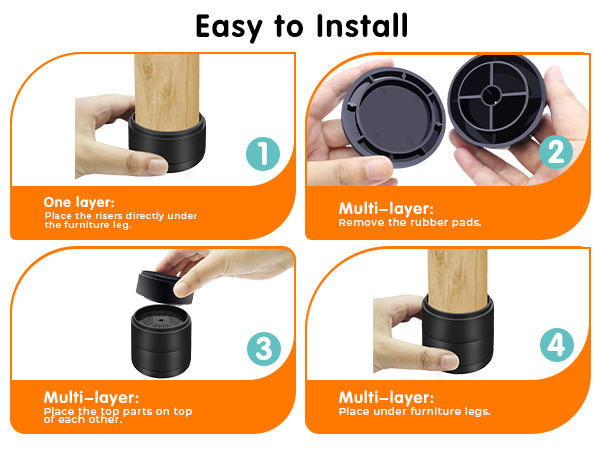 how to use risers
