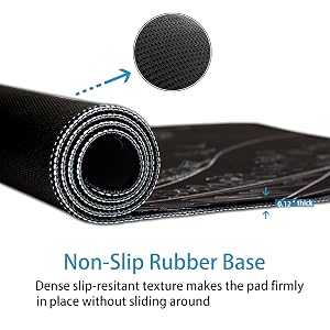 Nonslip rubber base