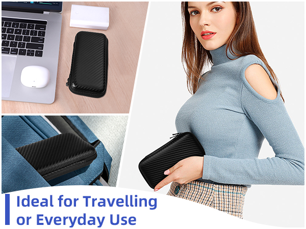 travel essentials airplane gadgets cord organizer travel accessories tech pouch