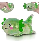 Ssqauvig Axolotl Squishy Toy, Medium Squishy Axolotl Squeeze Toy, Soft Slow Rising Stress Relief ...