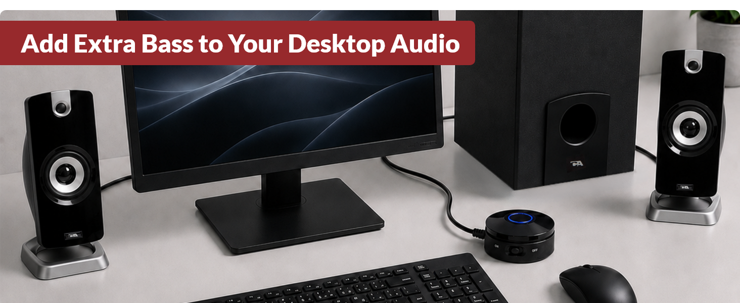 add extra bass to your desktop audio