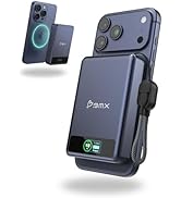 SolidSafe 10K Magnetic Power Bank, Blue, Qi2 Certified 15W Wireless Charger, LCD Display, Solid-S...
