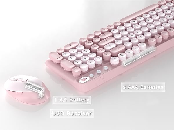 Wireless Keyboard and Mouse Combo