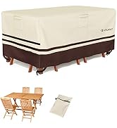Velway Patio Furniture Covers Waterproof Outdoor Table Cover with Seam Taped, 67" Lx37 Wx28 H Pat...