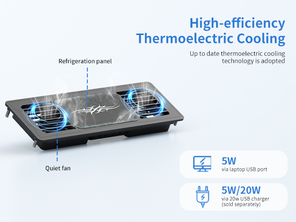 laptop cooling pad with fan