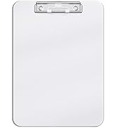 Hongri Plastic Clipboard, White Clipboard Standard A4 Letter Size Clipboards for Nurses, Students...