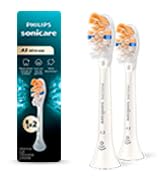 Philips Sonicare A3 Premium All-in-One, Genuine Replacement Toothbrush Heads, White, 2 Pack, HX90...