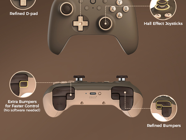 8Bitdo Ultimate 2C Wireless 2.4G Controller for Windows PC and Android