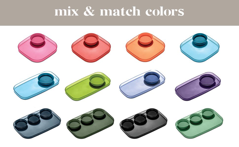 mix and match with 12 color options