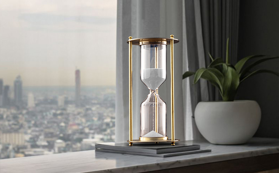 Vintage Brass Sand Timer Hourglass