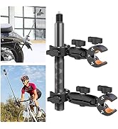 Motorcycle Bike Handlebar Mount for Insta360, DJI OSMO 360 Camera, Double Clamp with Selfie Stick...