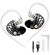 KZ Phantom in Ear Monitor for Gaming | Wired IEM Earbuds with Mic, Noise Isolatin, 4 Tuning, in E...