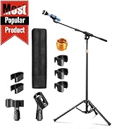 OUKMIC Mic Stand with Boom Arm