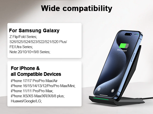 desktop wireless charger stand