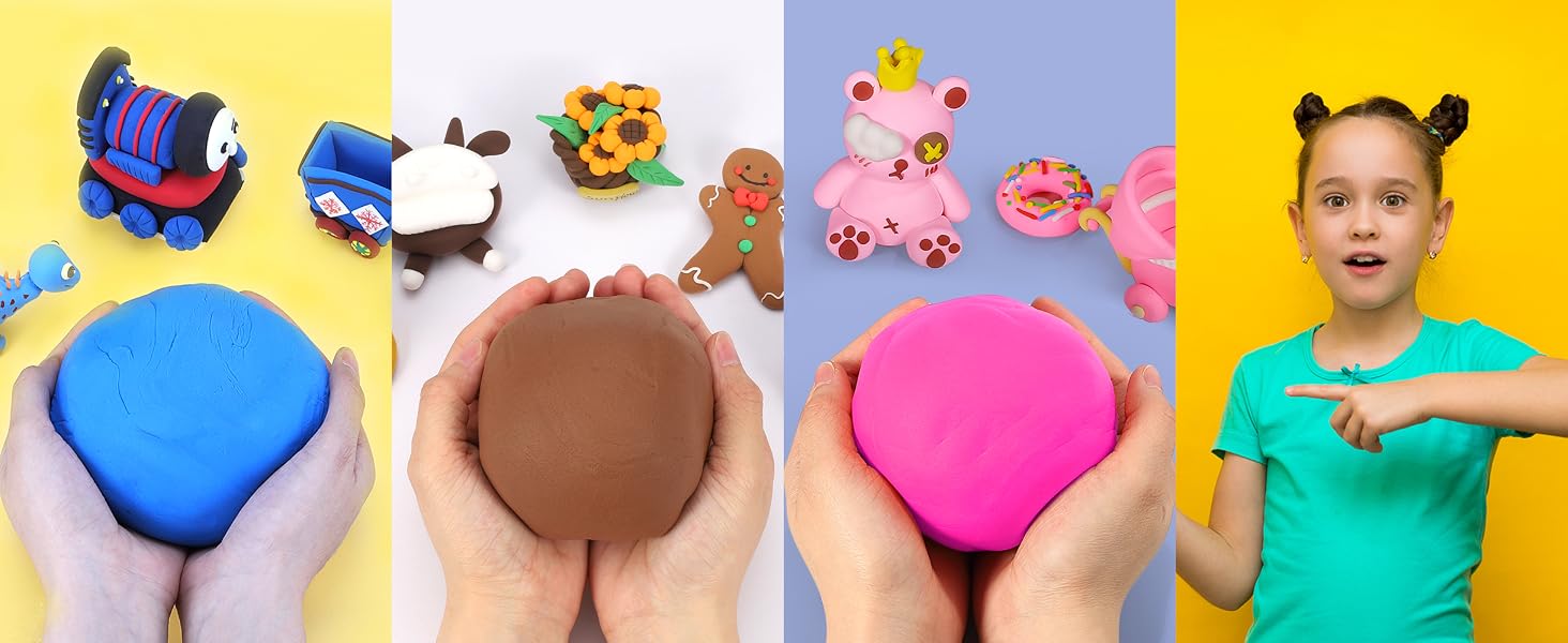 ifergoo modeling clay, air dry clay, cosplay clay, soft clay