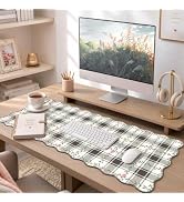 iCasso Checkered Leather Mouse Pad (Black)